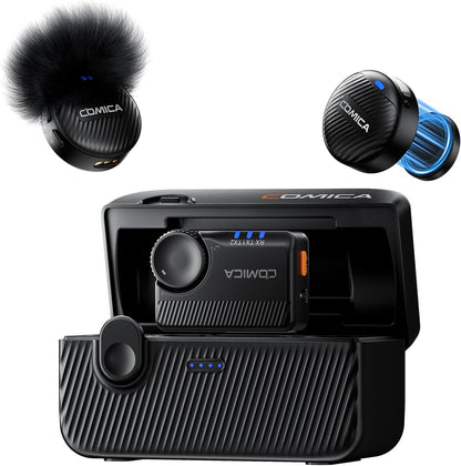 Comica Vimo Me Camera - Mini Wireless Magnetic Lavalier Microphone with AI Noise Cancellation