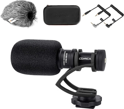 (Refurbished) Comica CVM-VM10II - Micro Cardioid Condenser Shotgun Video Microphone (Black)