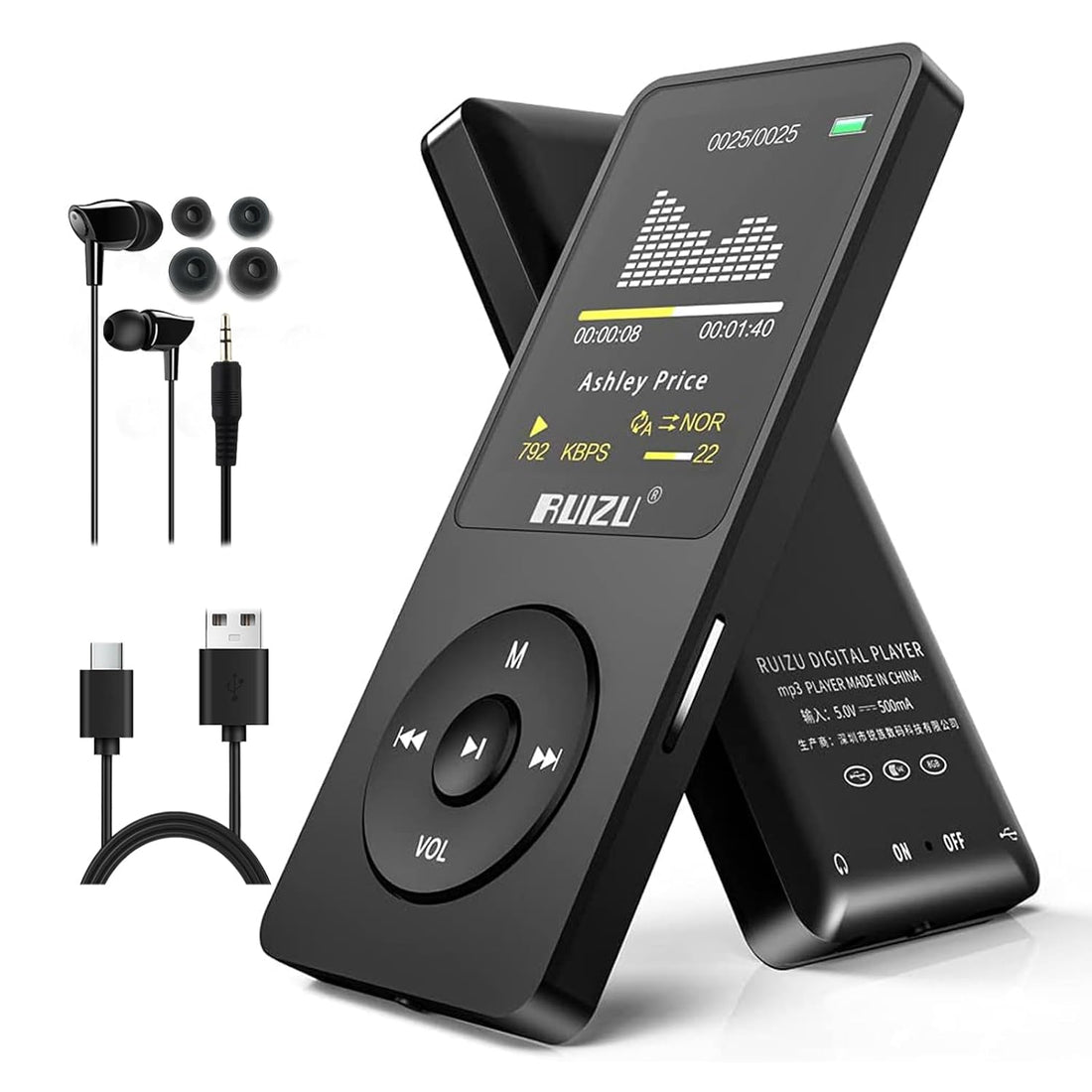 Ruizu X02 - 16GB Ultra Slim Music player