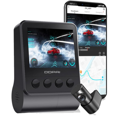 (Refurbished) DDPAI Z50 Dual - 4K Front and Rear Dash Camera