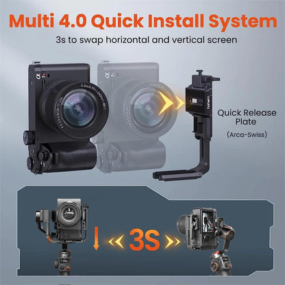 (Refurbished) Hohem MT2  3-Axis Gimbal for Camera, Pocket Camera, Action Camera and Smart Phone
