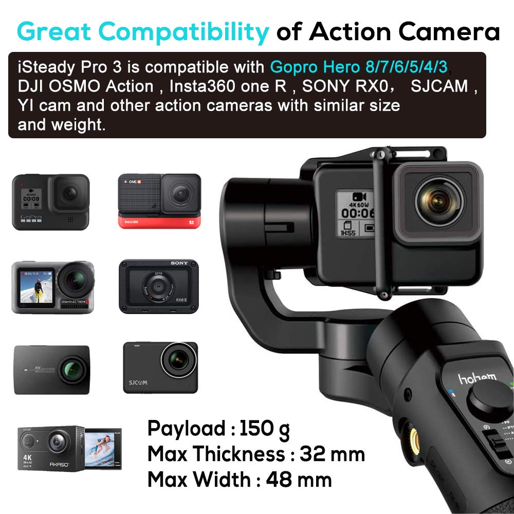 (Refurbished) Hohem iSteady Pro 3- Handheld Gimbal for Action Camera
