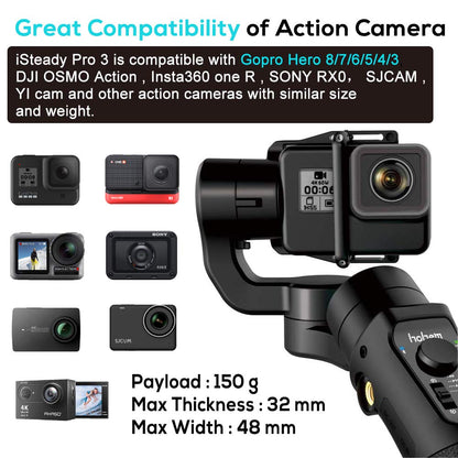 (Refurbished) Hohem iSteady Pro 3- Handheld Gimbal for Action Camera