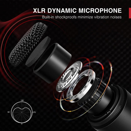 (Refurbished) Fifine K669D - XLR Dynamic Microphone