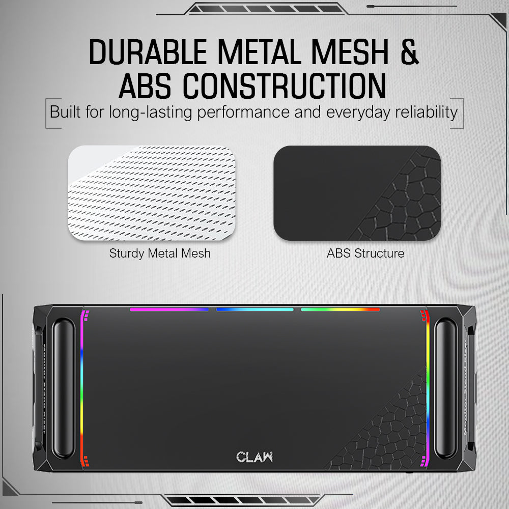 Claw Dock T6- Foldable Monitor/Laptop Stand with Hidden Phone Holder &amp; Drawer, USB 3.0 &amp; USB 2.0 Hub