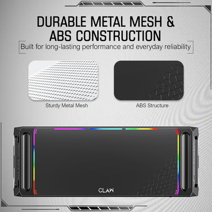 Claw Dock T6- Foldable Monitor/Laptop Stand with Hidden Phone Holder &amp; Drawer, USB 3.0 &amp; USB 2.0 Hub