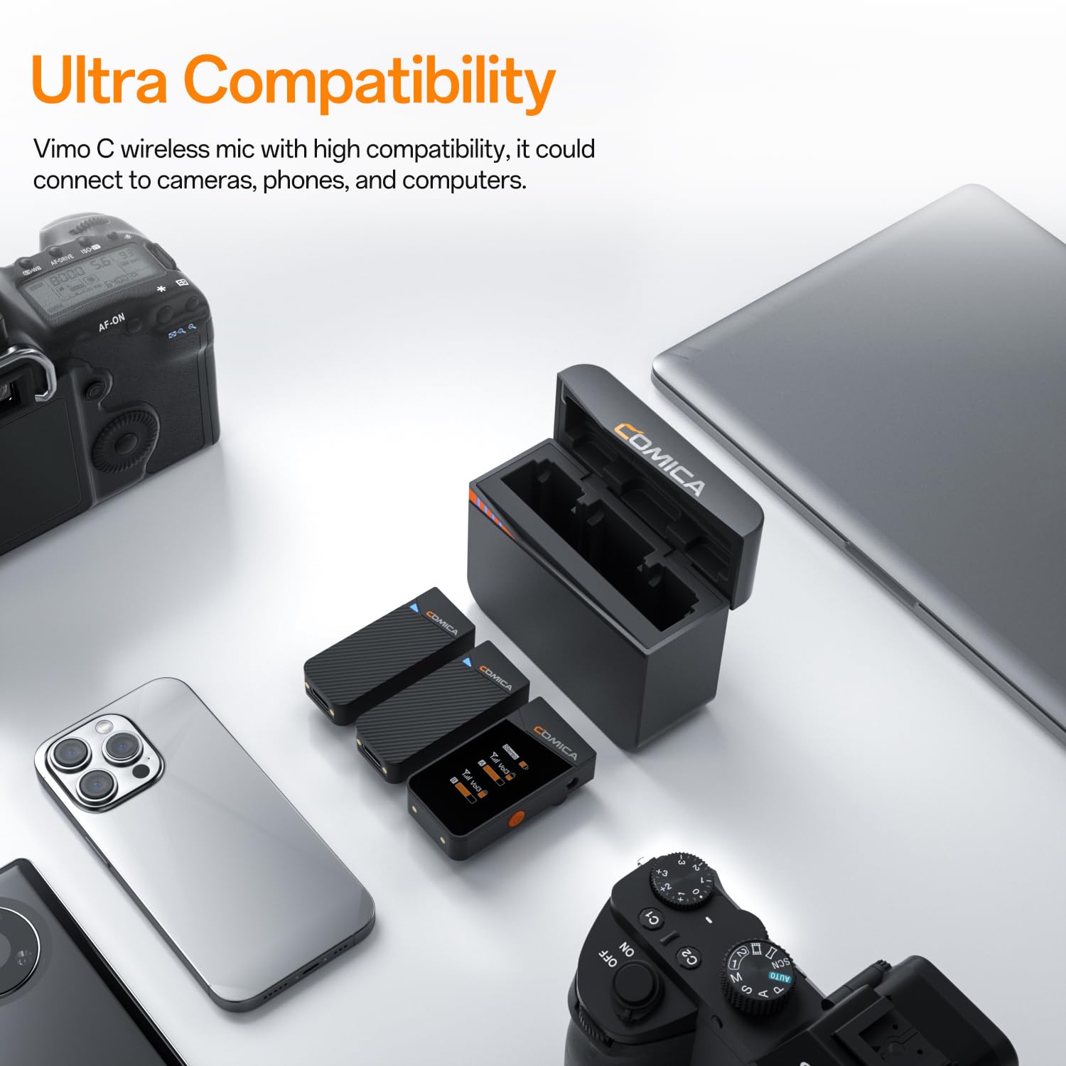 Comica Vimo C3 - 2.4G Dual-Channel Lavalier Wireless Microphone