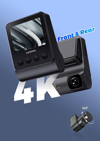 (Refurbished) DDPAI Z50 Dual - 4K Front and Rear Dash Camera