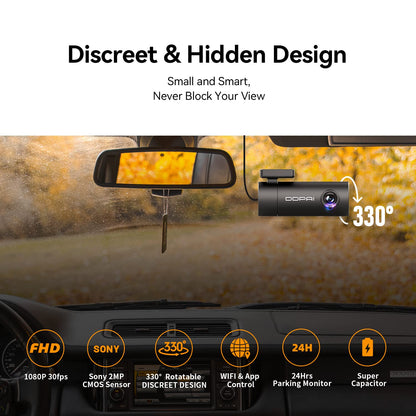 (Refurbished) DDPAI Mini Pro - 1296P Dash Camera