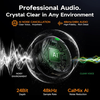 Comica Vimo Me Combo - Mini Wireless Magnetic Lavalier Microphone with AI Noise Cancellation