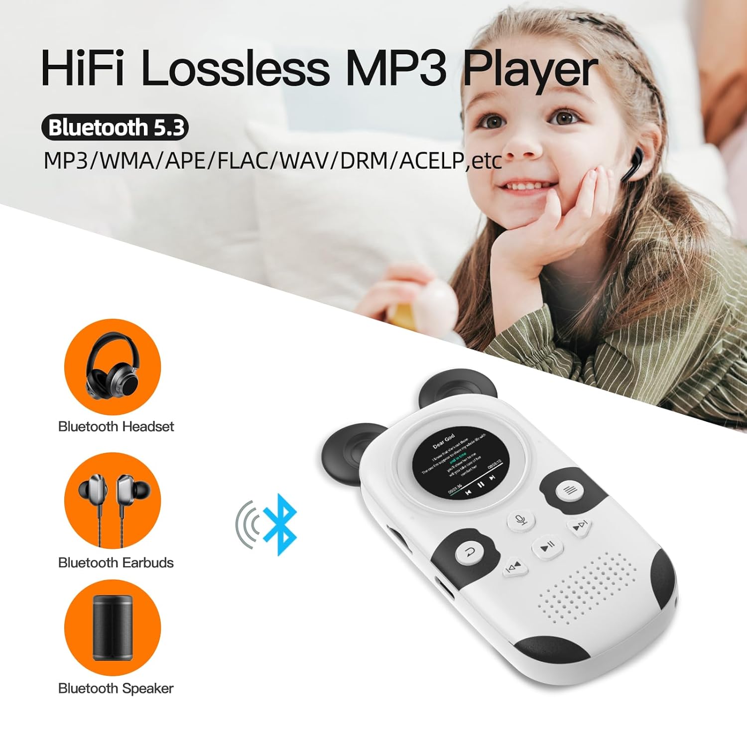 Ruizu X31 - 64GB Kids Music Players with Bluetooth