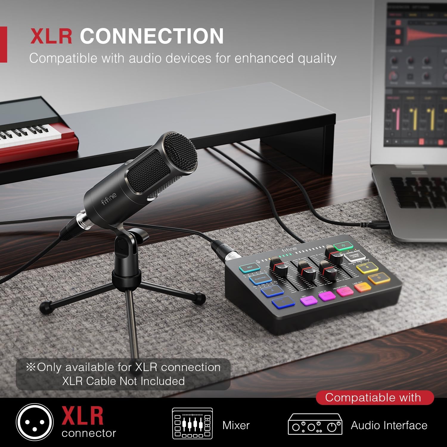 (Refurbished) Fifine K669D - XLR Dynamic Microphone