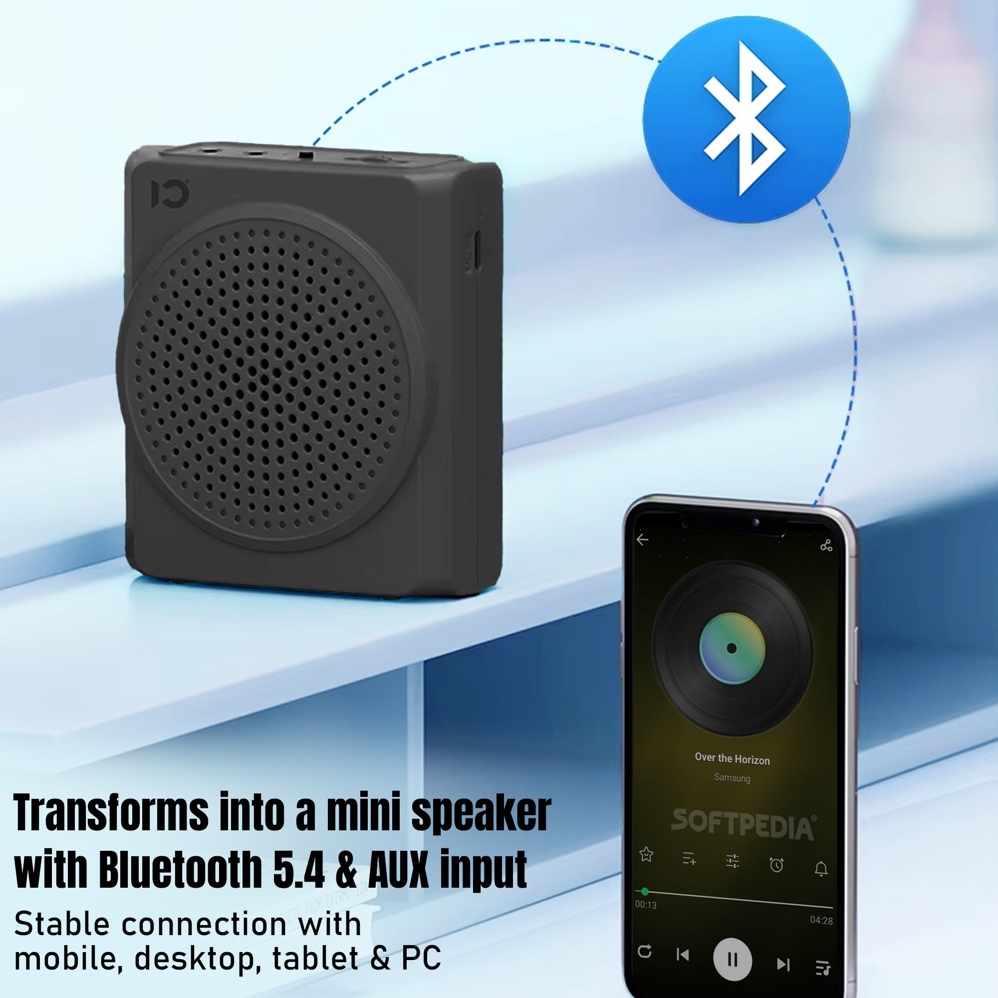 Shidu S617 Wireless - Wireless Portable Voice Amplifier With Bluetooth Speaker