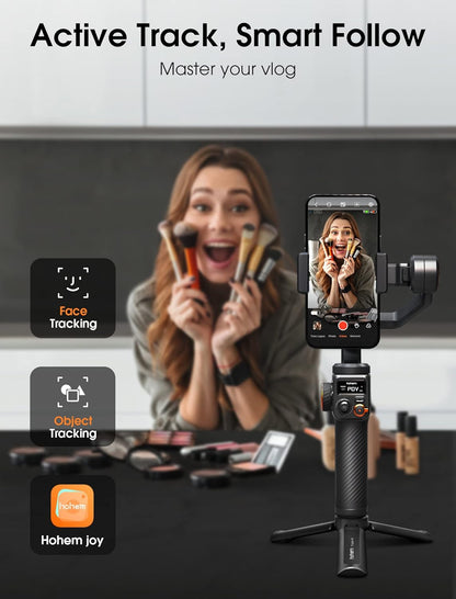 (Refurbished) Hohem M6 Gimbal Stabilizer for Smartphone, 2023 Upgrade 3-Axis Phone Gimbal