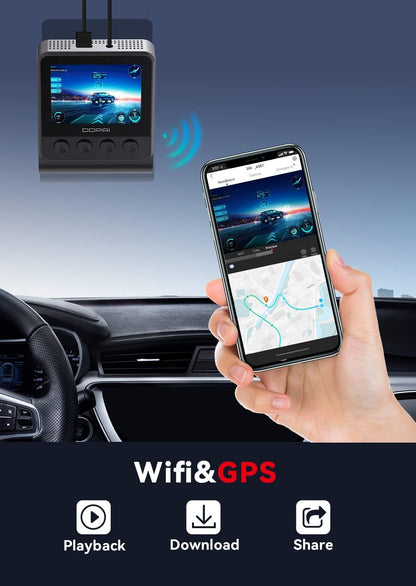 (Refurbished) DDPAI Z50 Dual - 4K Front and Rear Dash Camera