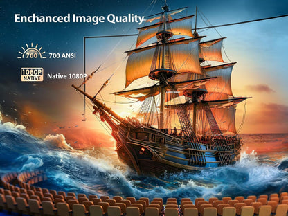 Yaber V12- Smart Home Theater Projector with WiFi6, BT 5.2 , Licensed Netflix and Dolby Audio (Use Code YABER5 to Get 5% Discount)