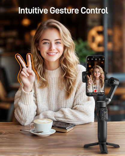 Hohem iSteady X3 SE - 3 Axis Foldable  Mobile Gimbal with Detachable Remote (Black)