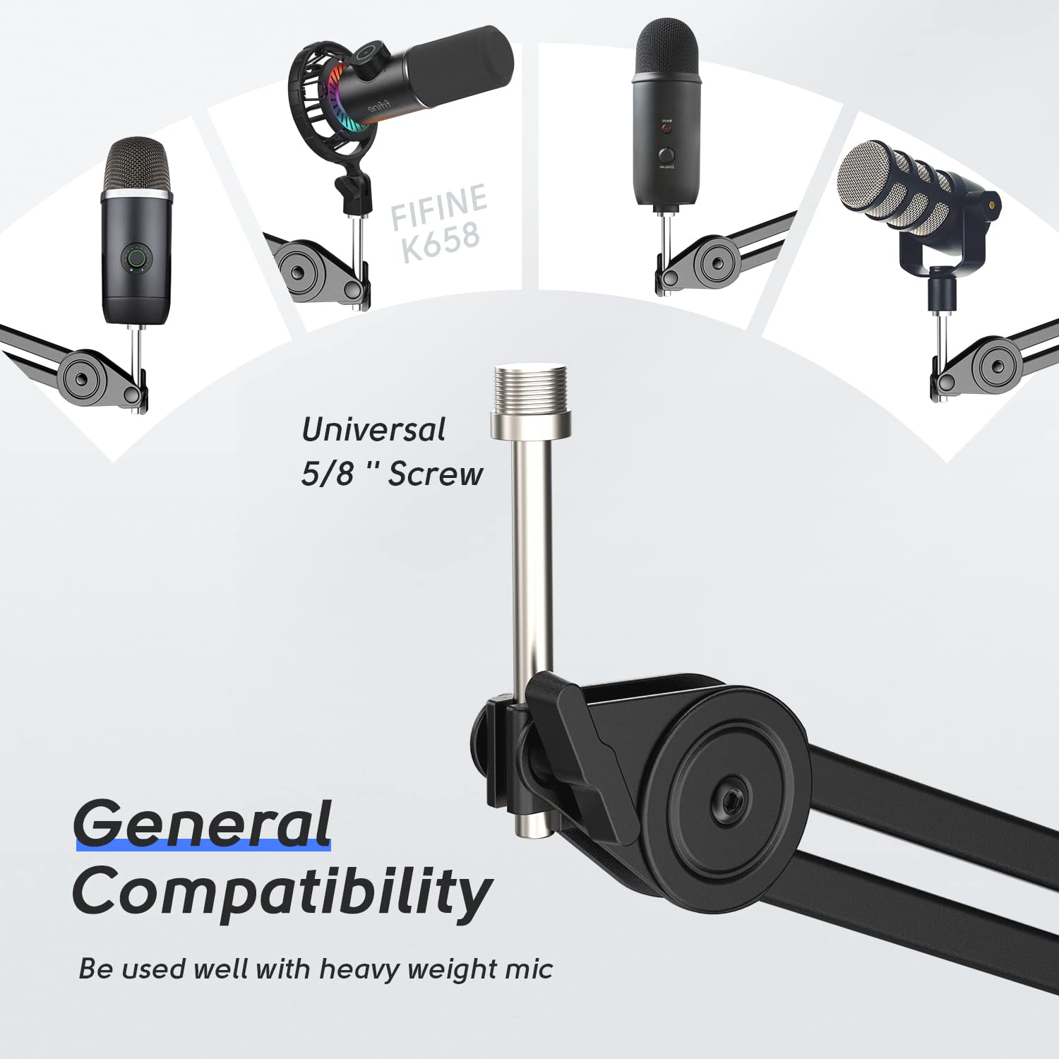 (Refurbished) Fifine BM63 - Microphone Stand (Black)