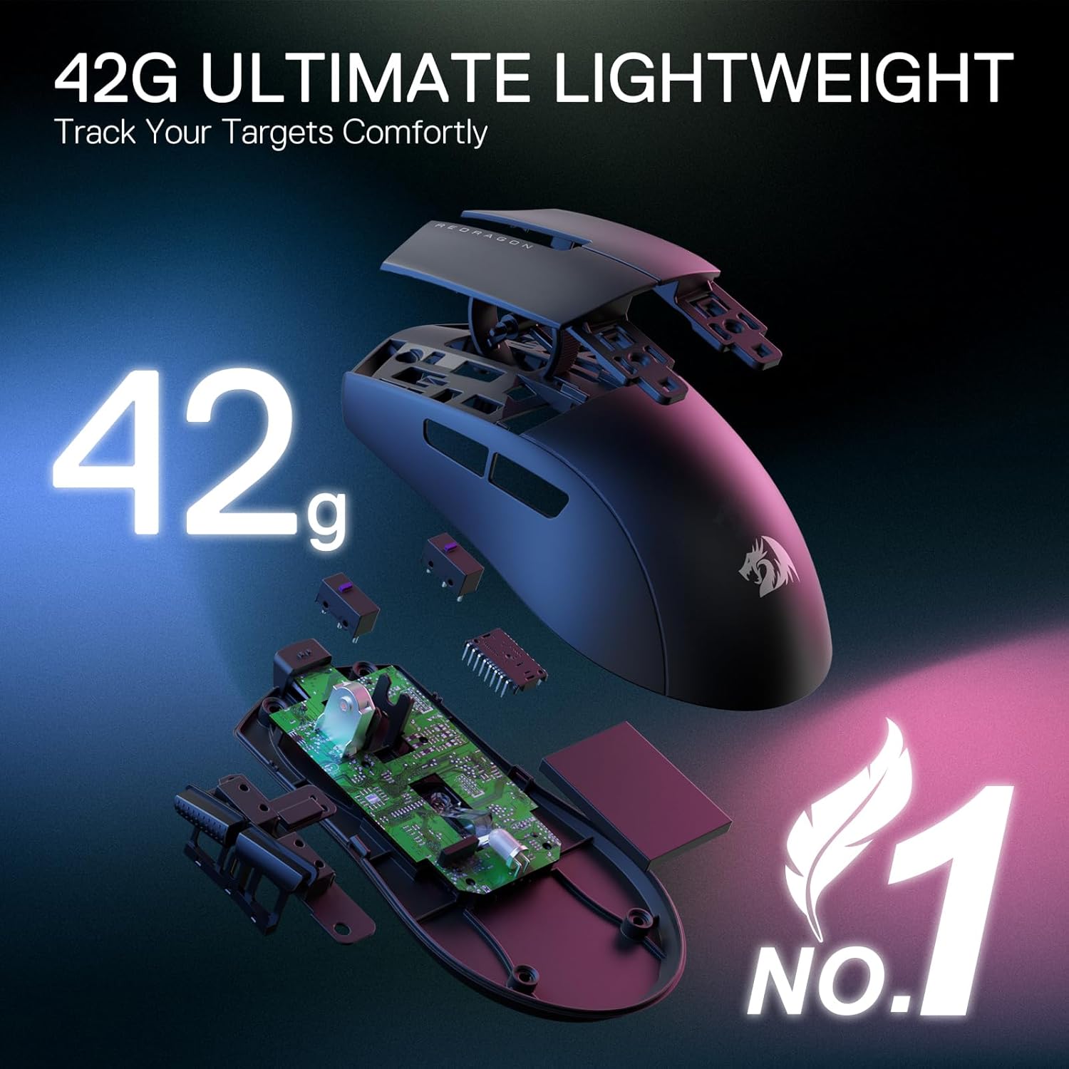 Redragon K1NG  1K M724 - Wired Gaming Mouse