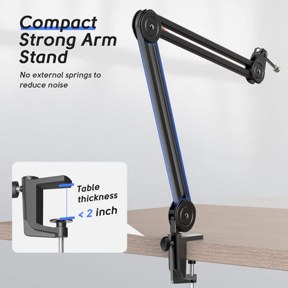(Refurbished) Fifine BM63 - Microphone Stand (Black)