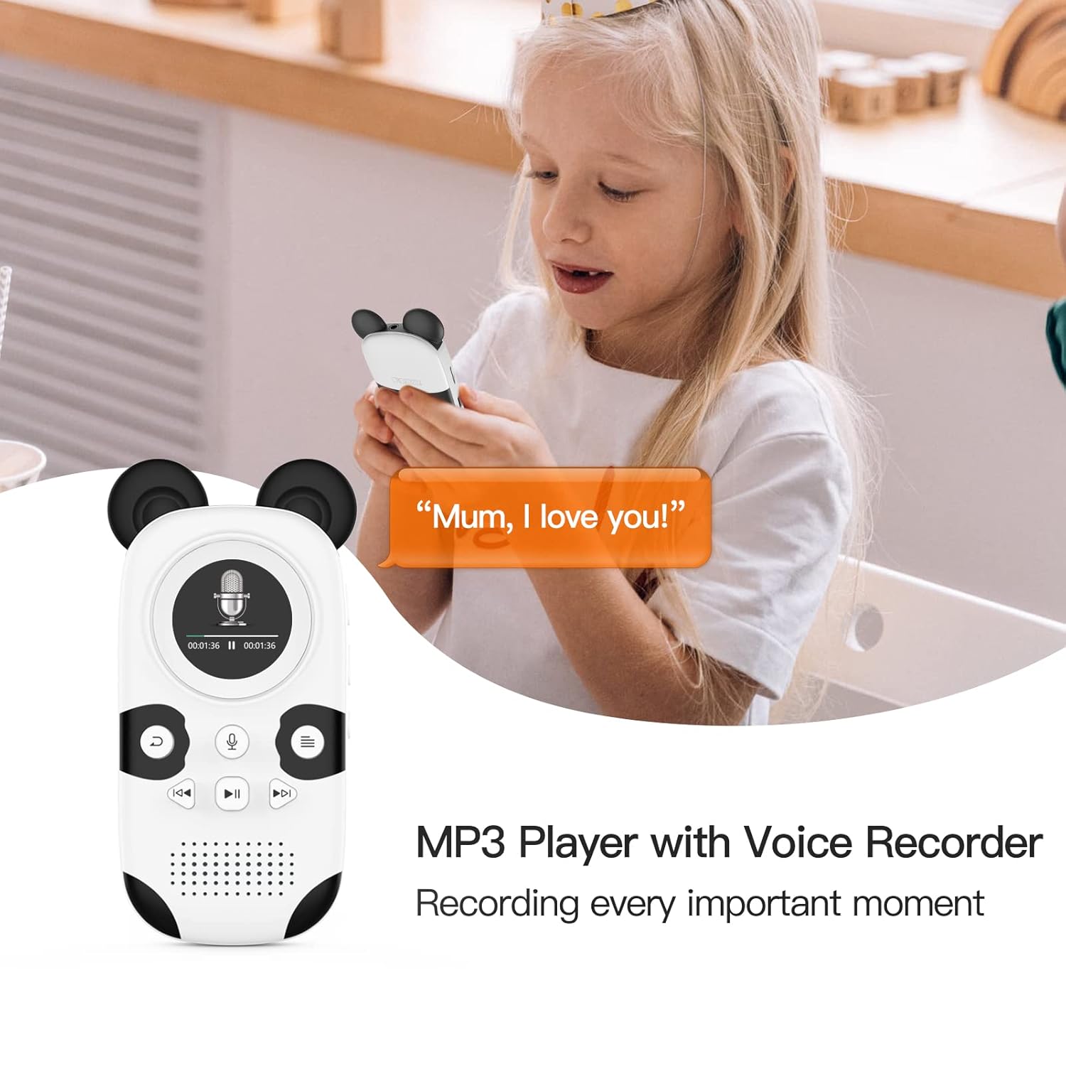 Ruizu X31 - 64GB Kids Music Players with Bluetooth