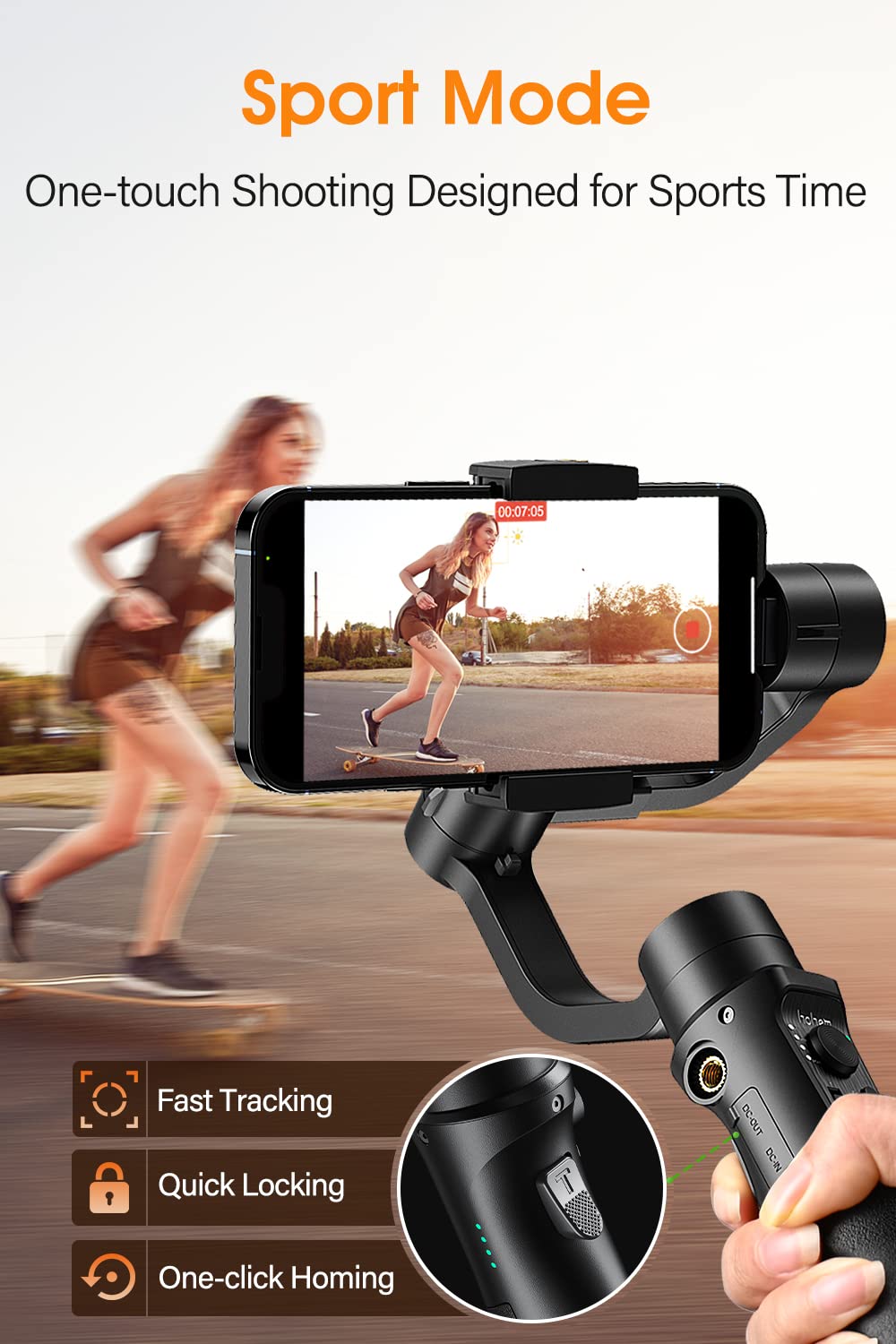 (Refurbished) Hohem iSteady Mobile + Upgraded - Handheld Gimbal