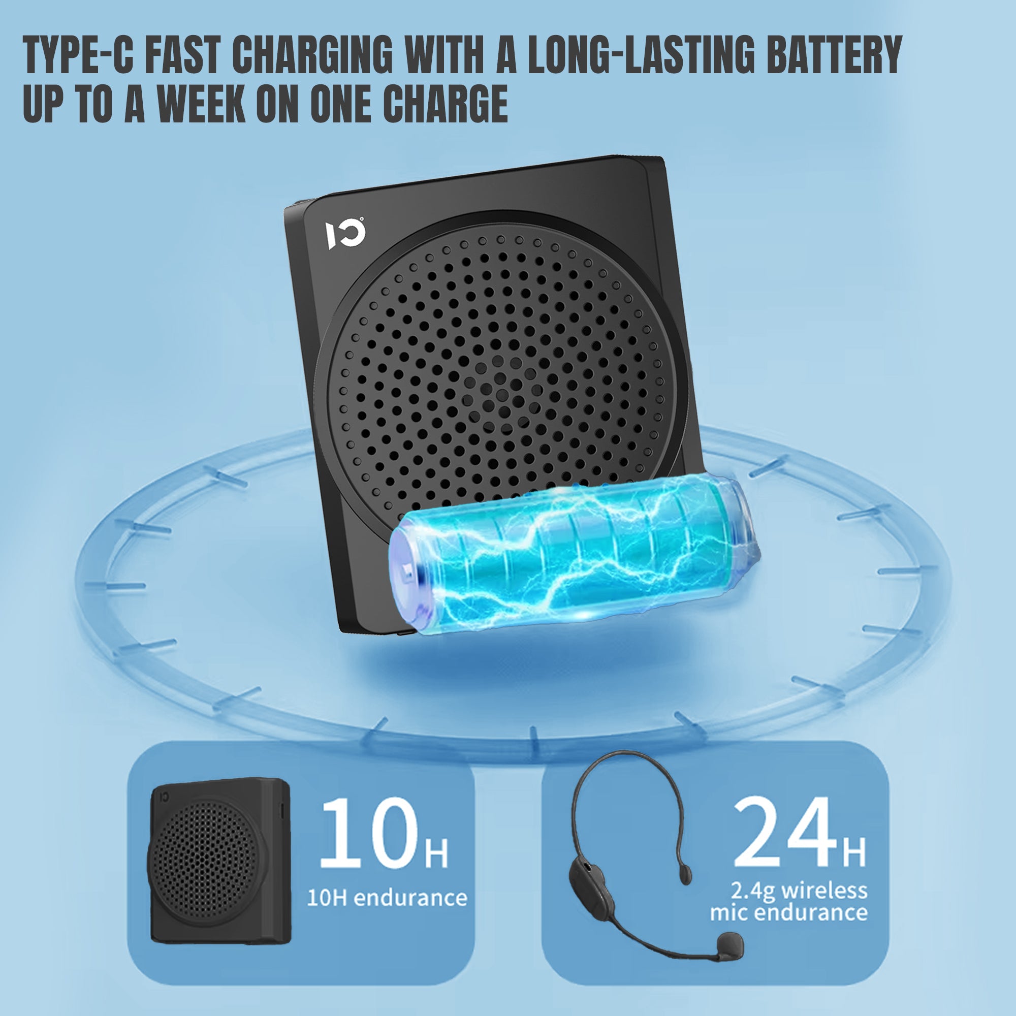 Shidu S617 Wireless - Wireless Portable Voice Amplifier With Bluetooth Speaker