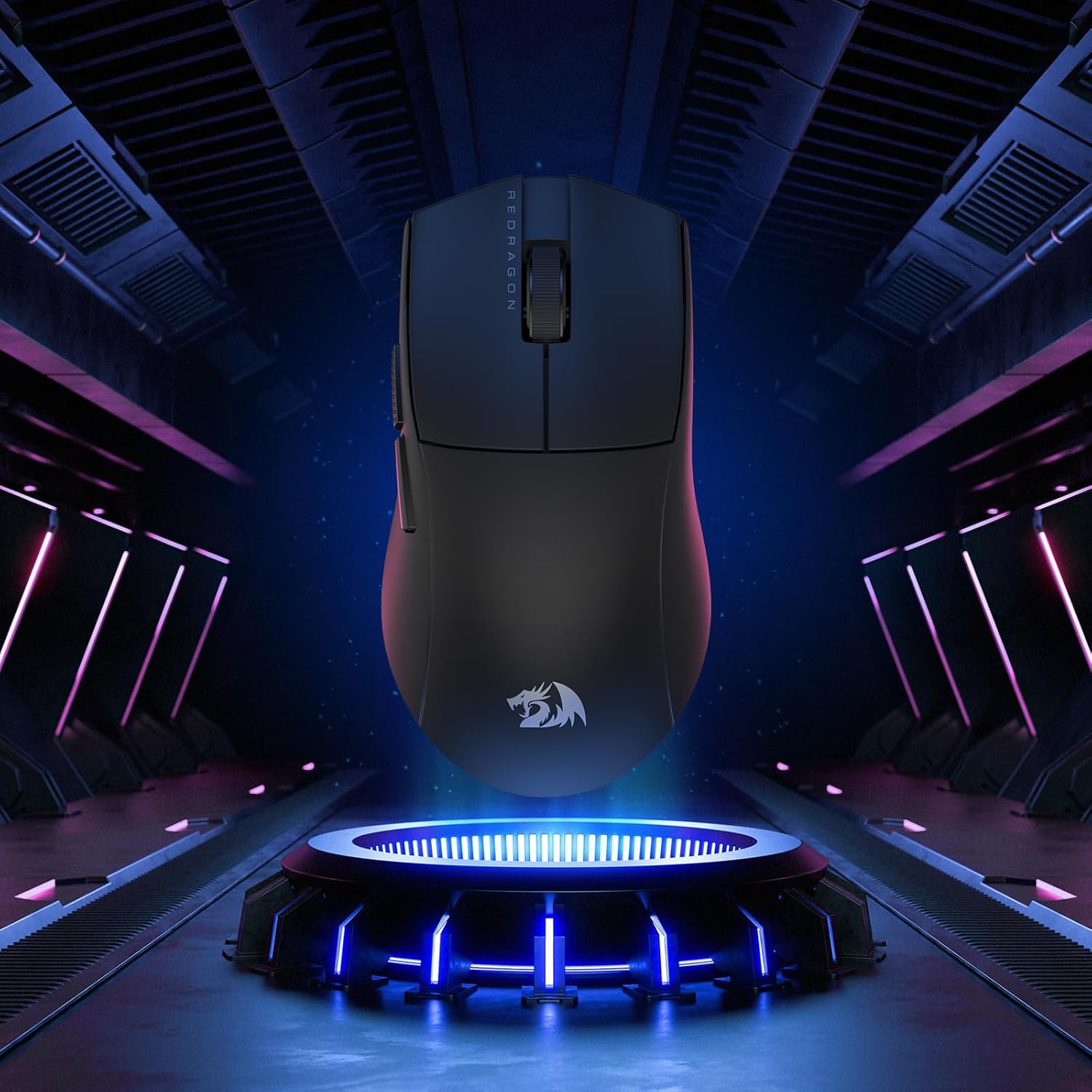 Redragon K1NG M916 PRO - Wired, Wireless and Bluetooth Mouse (Black)