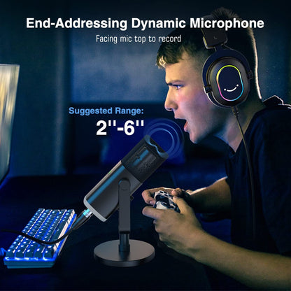 (Refurbished) Fifine Ampligame AM8 - Dynamic USB/XLR Gaming Microphone