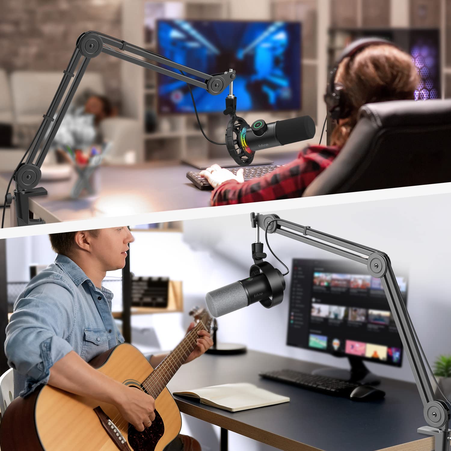 (Refurbished) Fifine BM63 - Microphone Stand (Black)