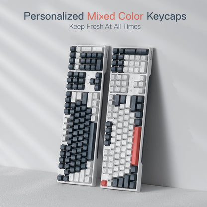 (Refurbished) Redragon Trundle K668 - 104 Keys Wired Mechanical Keyboard White|Black|Orange (Red Switch)