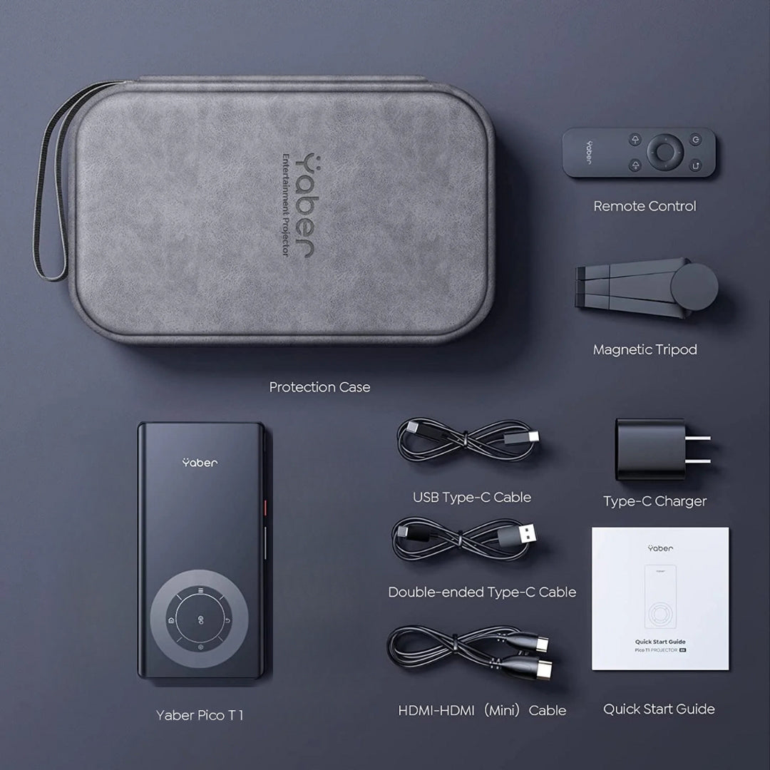 Yaber Pico T1 - Mini Pocket Projector  (Use Code YABER5 to Get 5% Discount)