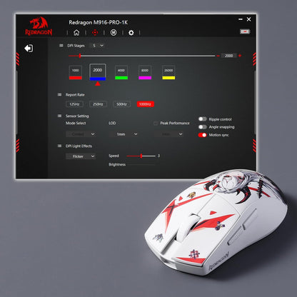 Redragon K1NG M916 PRO - Wired And Wireless Mouse (Anime)