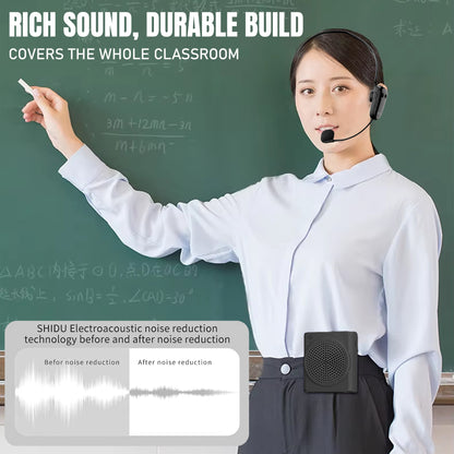 Shidu S617 Wireless - Wireless Portable Voice Amplifier With Bluetooth Speaker