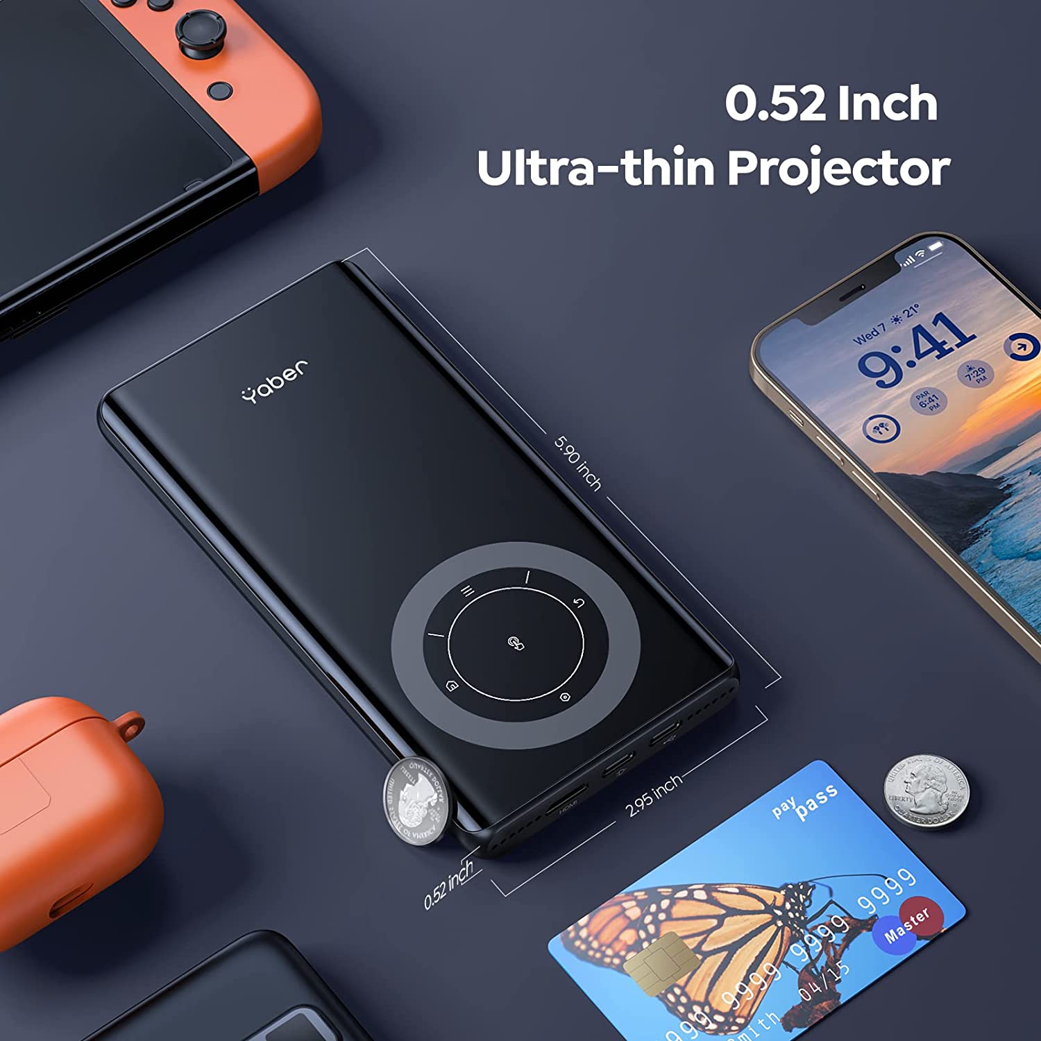 Yaber Pico T1 - Mini Pocket Projector  (Use Code YABER5 to Get 5% Discount)