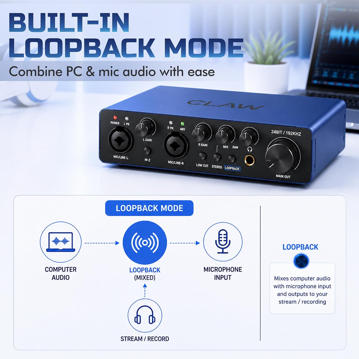 CLAW DAC35 Hi-Z USB Audio Interface