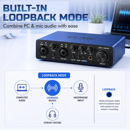 CLAW DAC35 Hi-Z USB Audio Interface