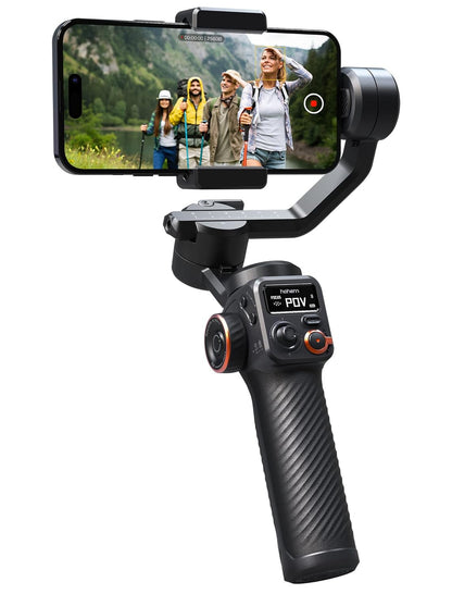 (Refurbished) Hohem M6 Gimbal Stabilizer for Smartphone, 2023 Upgrade 3-Axis Phone Gimbal