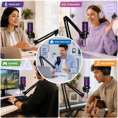 CLAW BA15 Heavy Duty Microphone Boom Arm | 360° Rotatable | Black