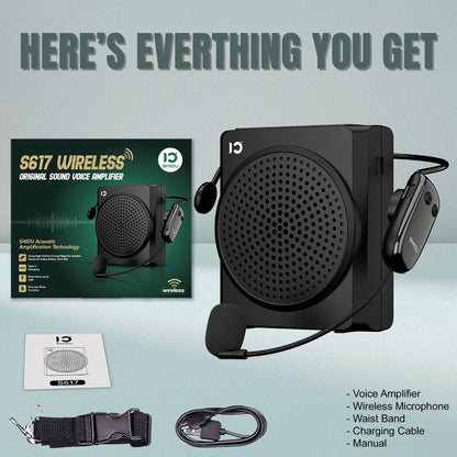 Shidu S617 Wireless - Wireless Portable Voice Amplifier With Bluetooth Speaker