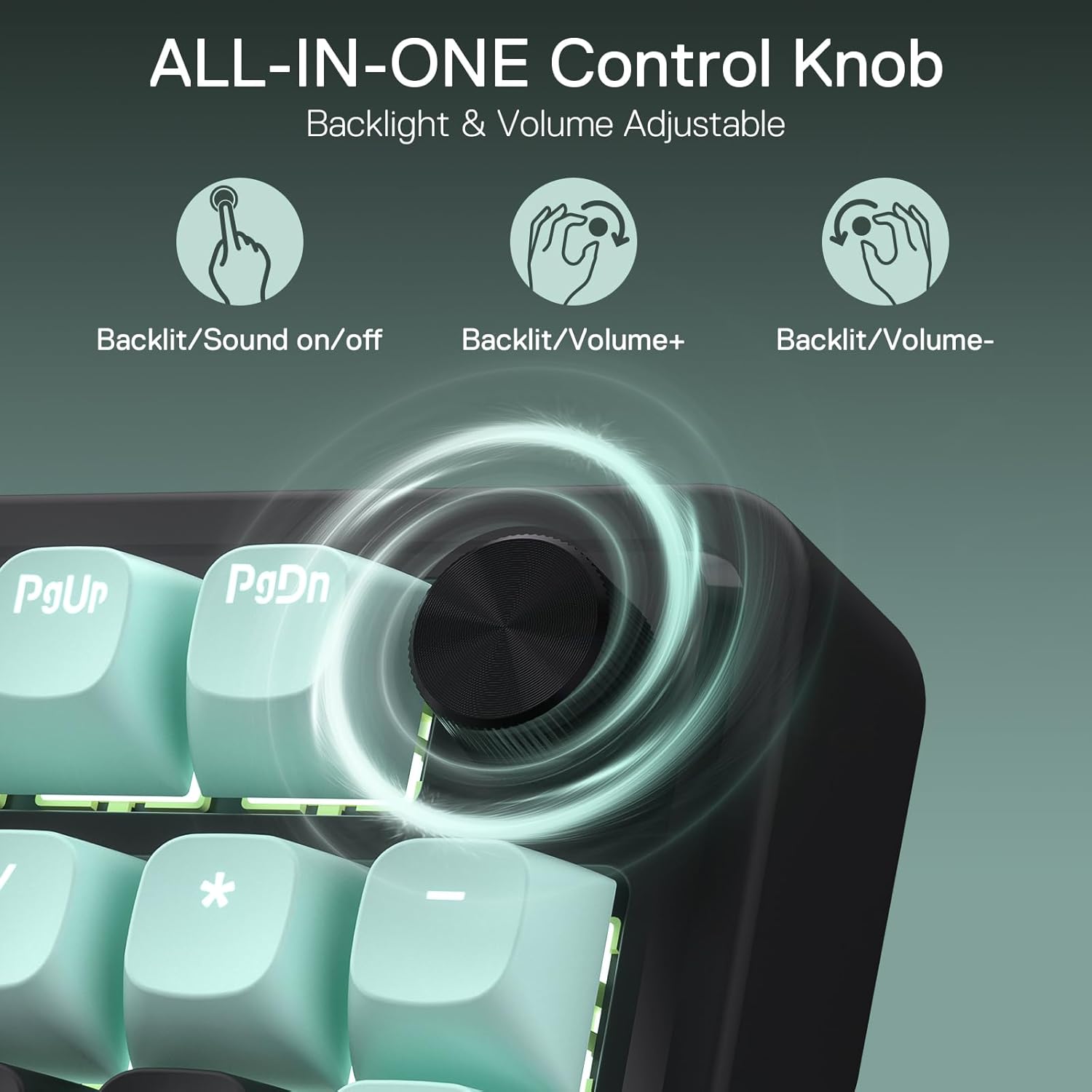 Redragon Eisa K686 - 96% Wired RGB Mechanical Keyboard Green and Black (Magnetic Switch)