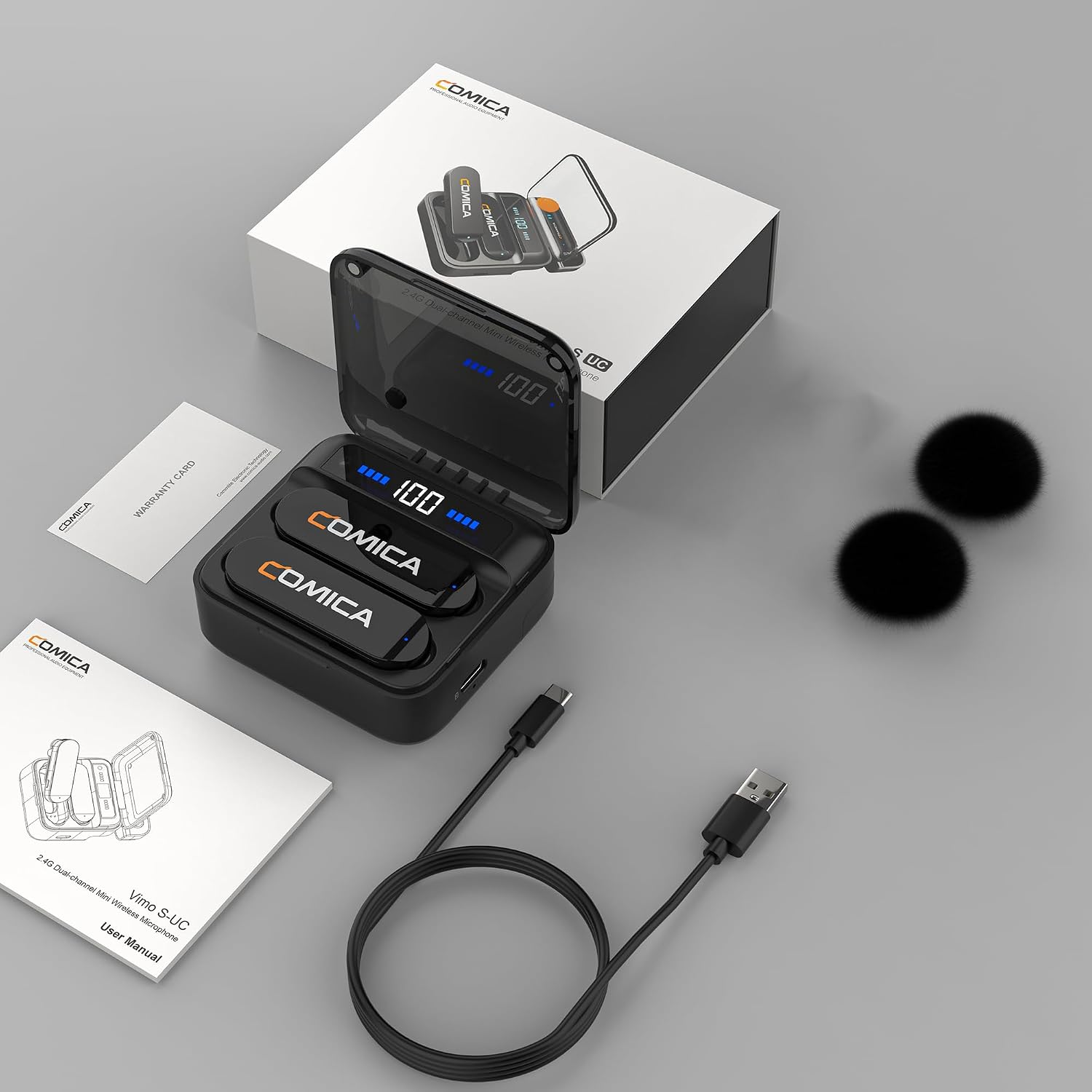 Comica Vimo S UC - 2.4G Dual-Channel Mini wireless Microphone