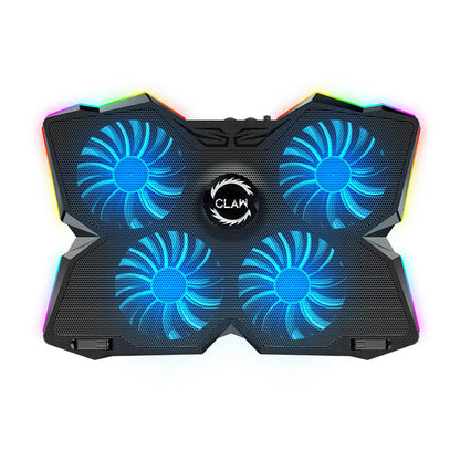 CLAW Arctic K25 PRO - 4 Motors RGB Laptop Cooling Pad with Adjustable Height (Use Code ORIGIN10 to Get 10% DIscount)