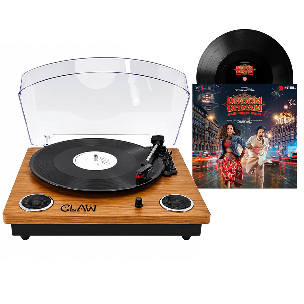 Claw Stag Superb Plus Brown Wood + Dhoom Dhaam Vinyl Record Disc Combo