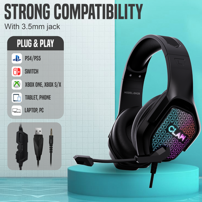 CLAW GH28 - RGB Gaming Headset with Microphone