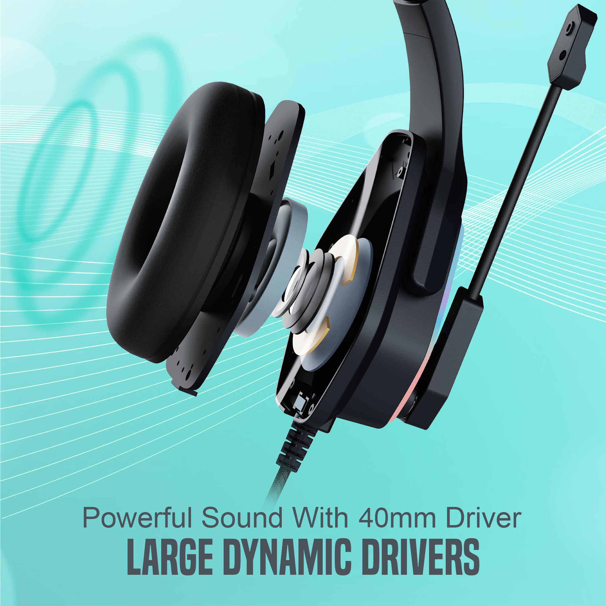 CLAW GH28 - RGB Gaming Headset with Microphone