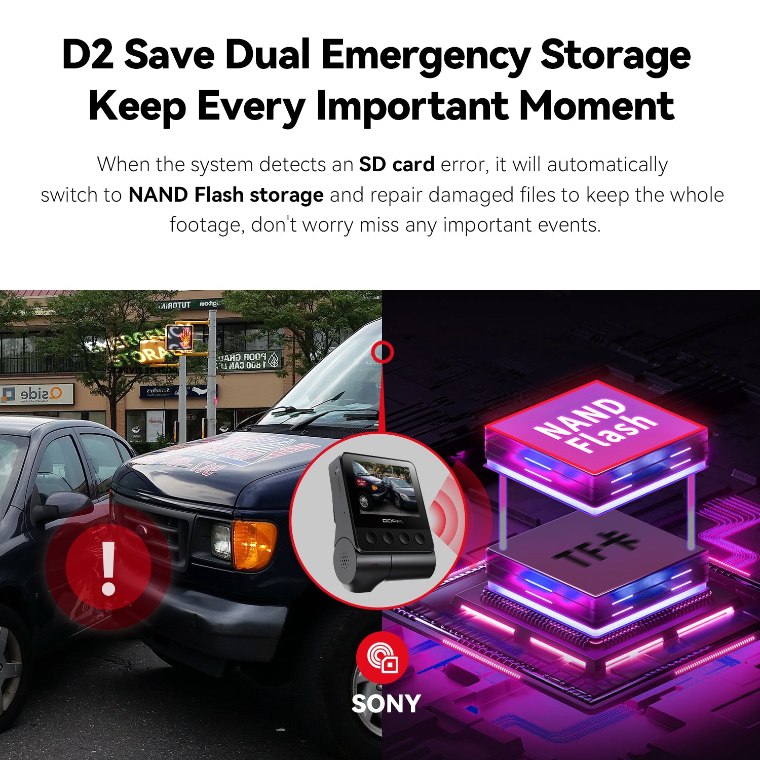 (Refurbished) DDPAI Z50 Dual - 4K Front and Rear Dash Camera