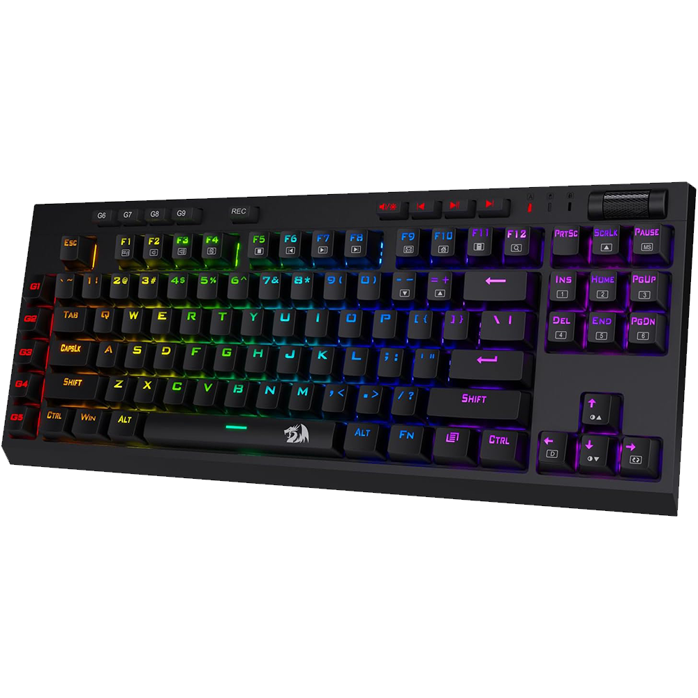 Redragon Vishnu Pro K596 Pro - Bluetooth+2.4Ghz+Wired Mechanical Keyboard (Red Switch)