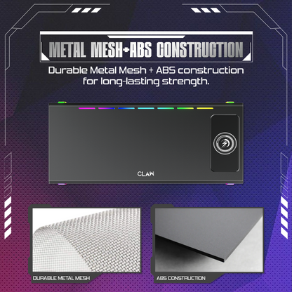 Claw Dock Pro T9 - Monitor/Laptop Stand with 15W Wireless Charging, USB-C PD Input, Fast Charge USB-C &amp; USB-A, Dual USB 3.0 Ports, Headphone/Mic Ports