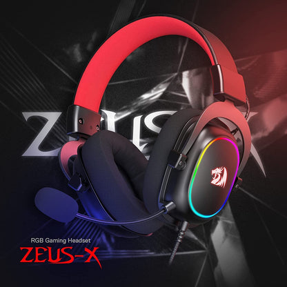 (Refurbished) Redragon Zeus X H510 - RGB Gaming Headset with 7.1 Surround Sound